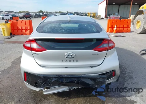 2017 Hyundai Ioniq Hybrid Limited z USA, uszkodzony, nr VIN KMHC05LC7HU023307